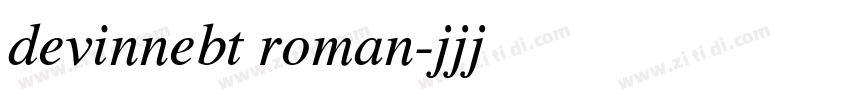devinnebt roman字体转换